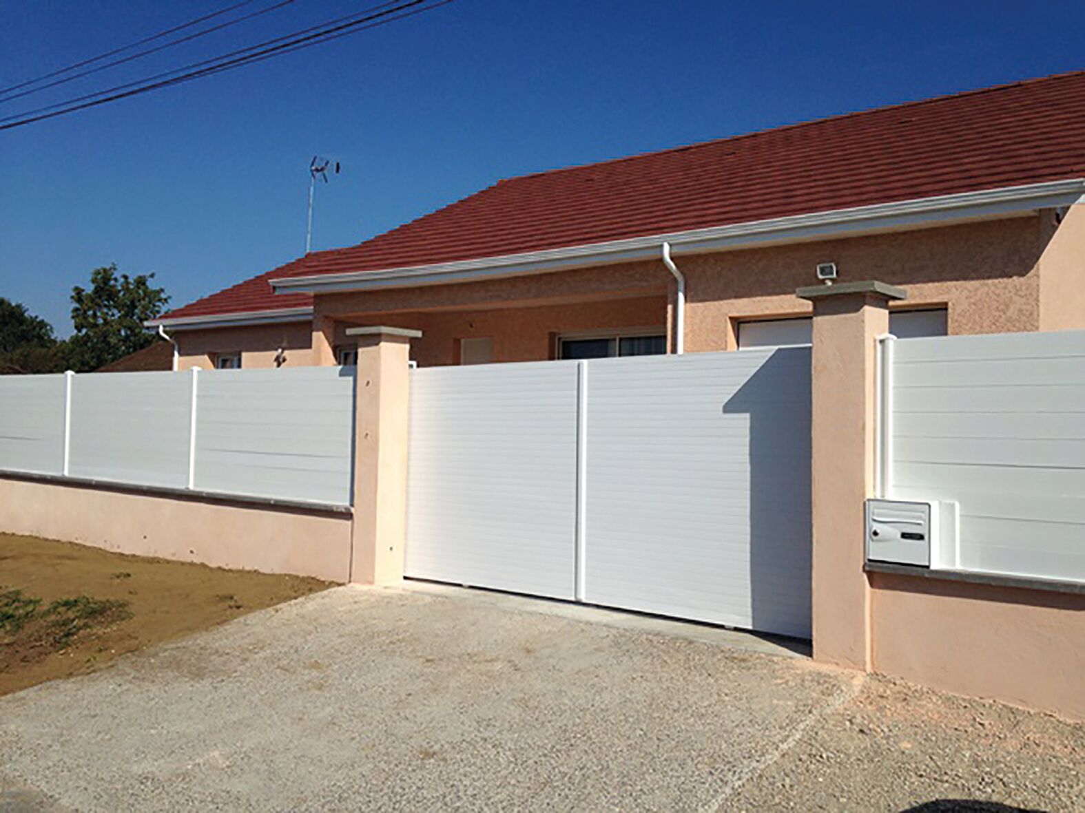 Aspe blanc droit coulissant